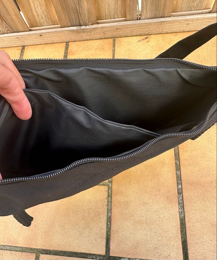 Sac à main en nylon noir - photo numéro 5