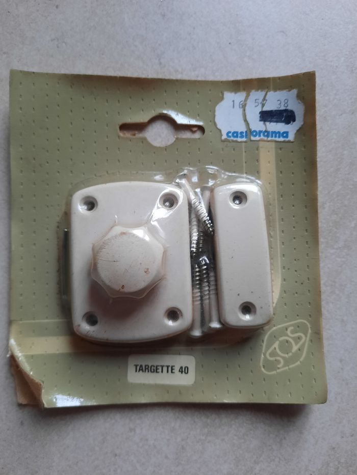 Targette blanche / verrou - photo numéro 3