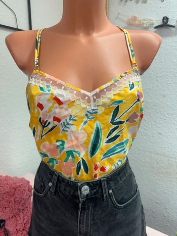 Débardeur satinée à motif Darjeeling