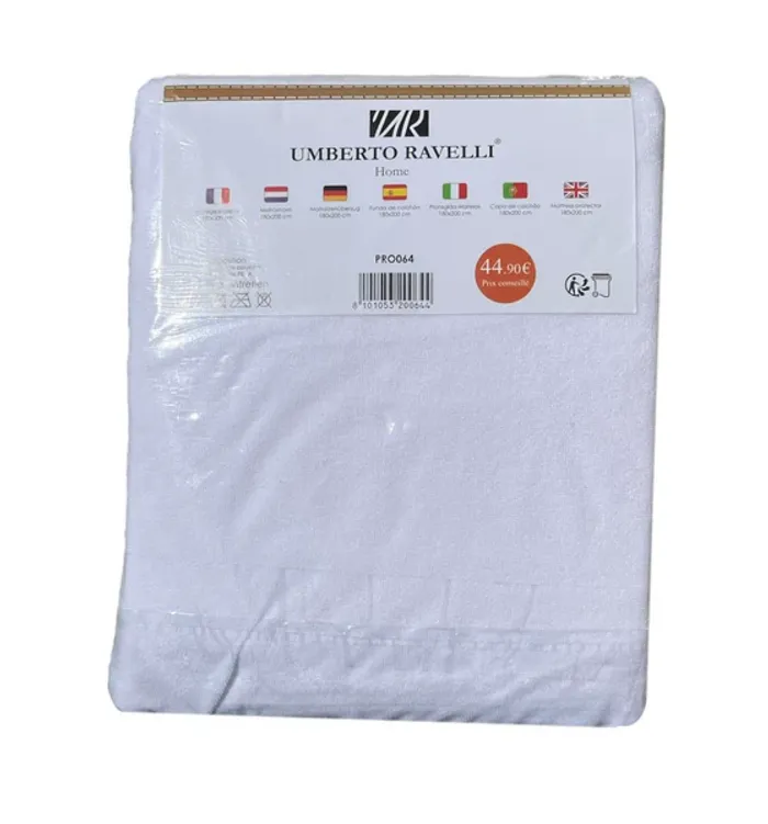 Protège-matelas Umberto Ravelli 180×200 cm +25 cm – Imperméable et extensible Neuf - photo numéro 2