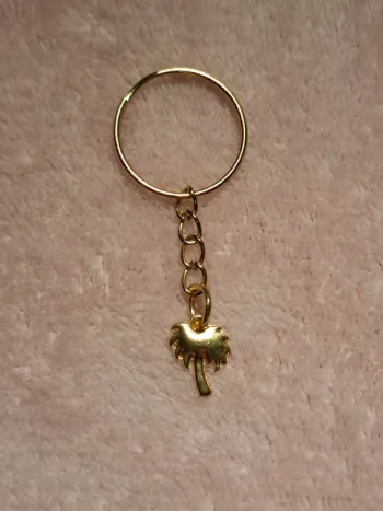 đŽ Porte-clĂ© Palmier dorĂ©