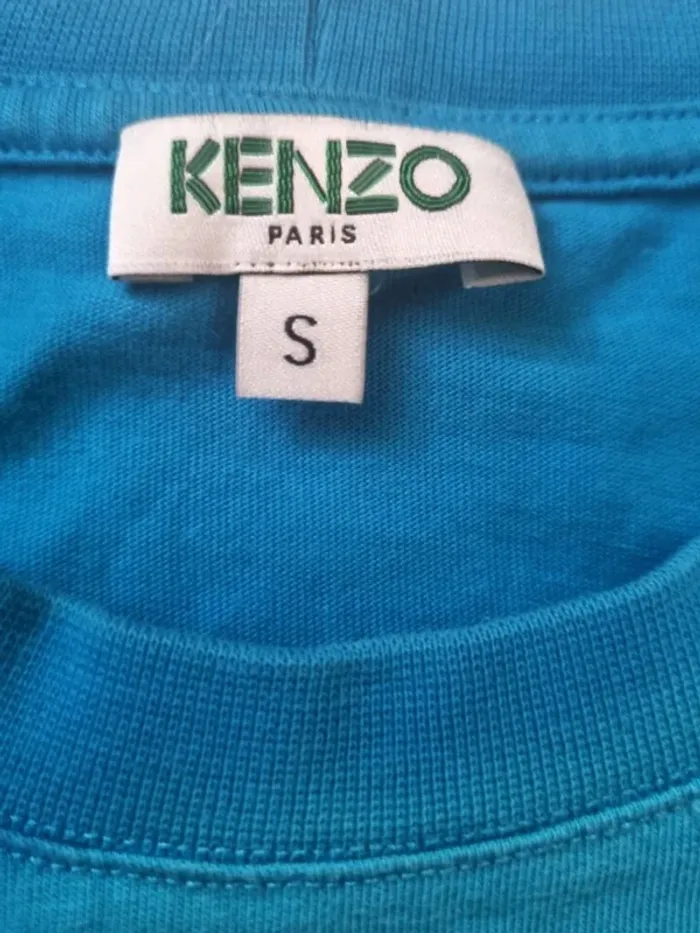T shirt Kenzo oeil bleu état impeccable T S 100%Coton - photo numéro 4