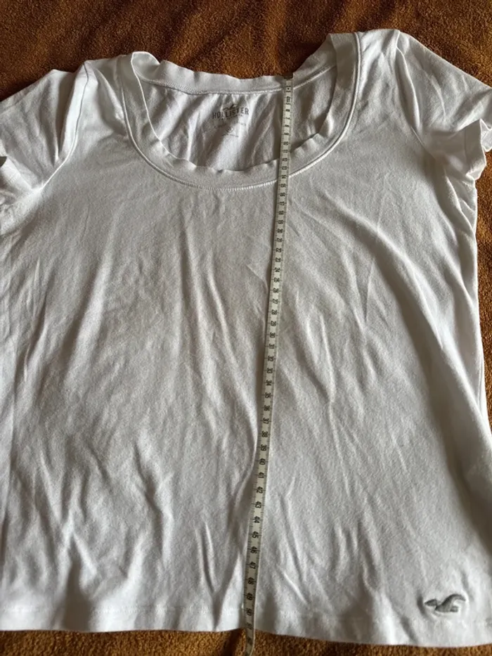 Croc tee shirt blanc Hollister L - photo numéro 5