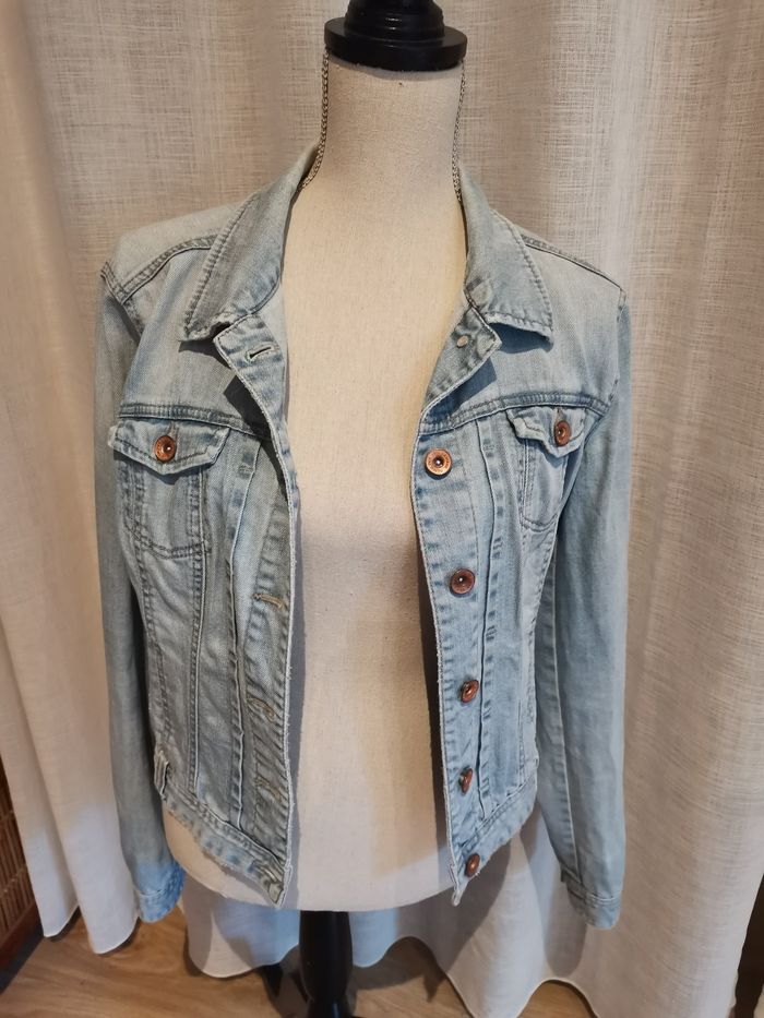 Veste en jean T 38 - photo numéro 7