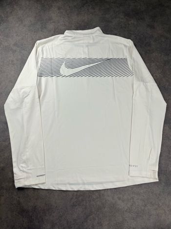 Half Zip Nike Crème Taille L Homme 