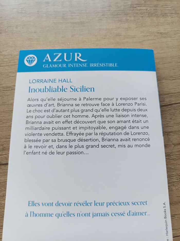 Inoubliable Sicilien par Lorraine Hall - photo numéro 2