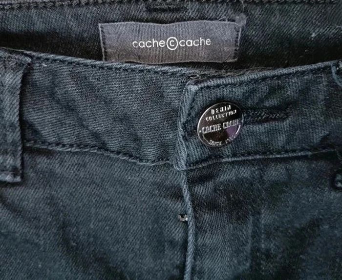 Short en jeans noir Cache Cache taille 34 - photo numéro 4