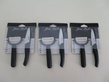 Coffret Couteau à office + éplucheur en céramique