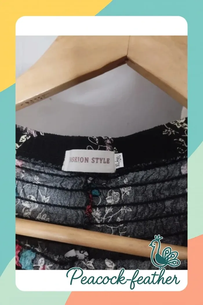 Pantalon fluide fleuri 40/42 - photo numéro 5