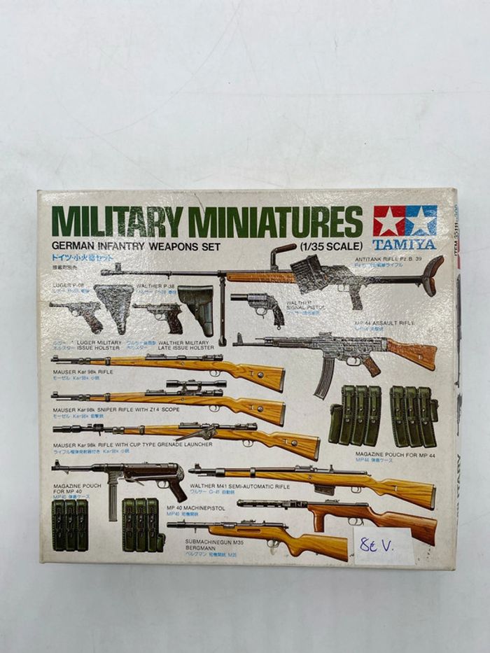 Maquette Tamiya military miniatures german infantry weapons set