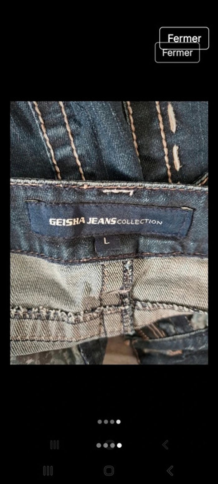 Jupe en jeans Geisha Jeans L - photo numéro 4