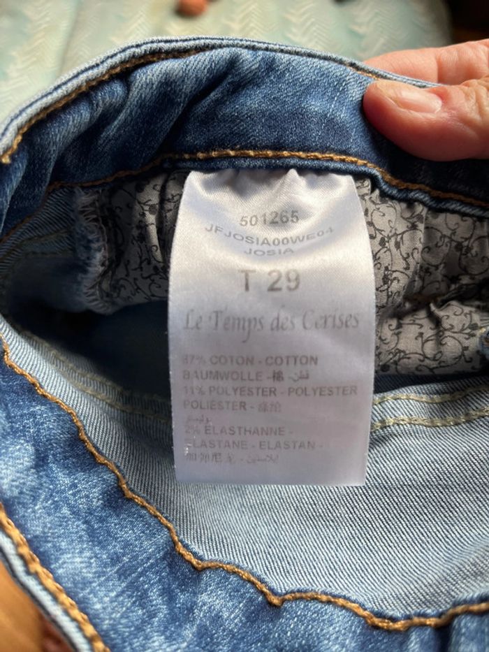 Pantacourt femme T 29 le temps des cerises - photo numéro 3