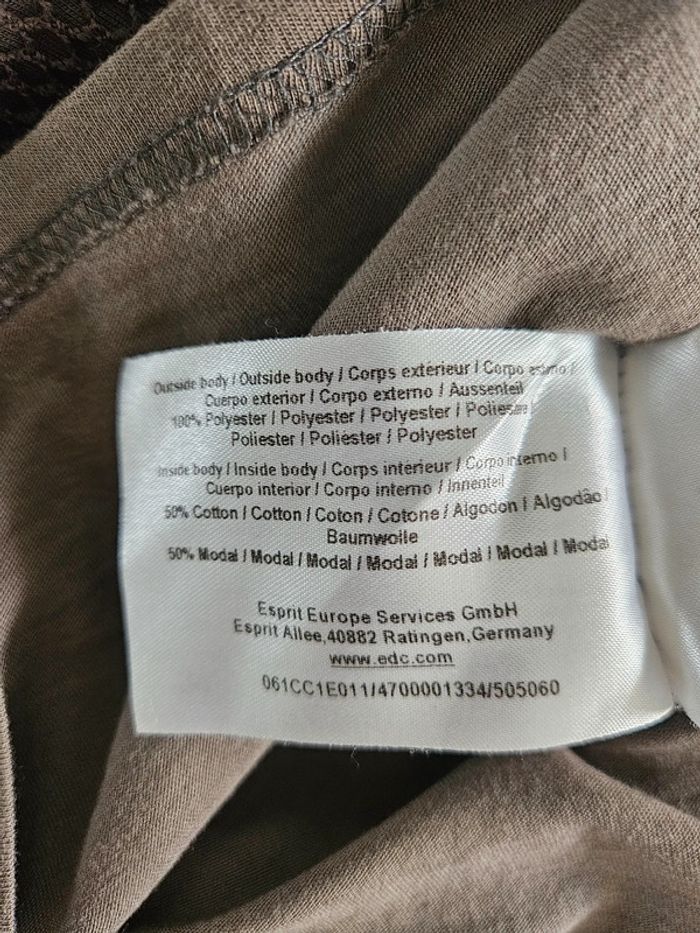 Edc Esprit robe tunique marron taille L - photo numéro 18