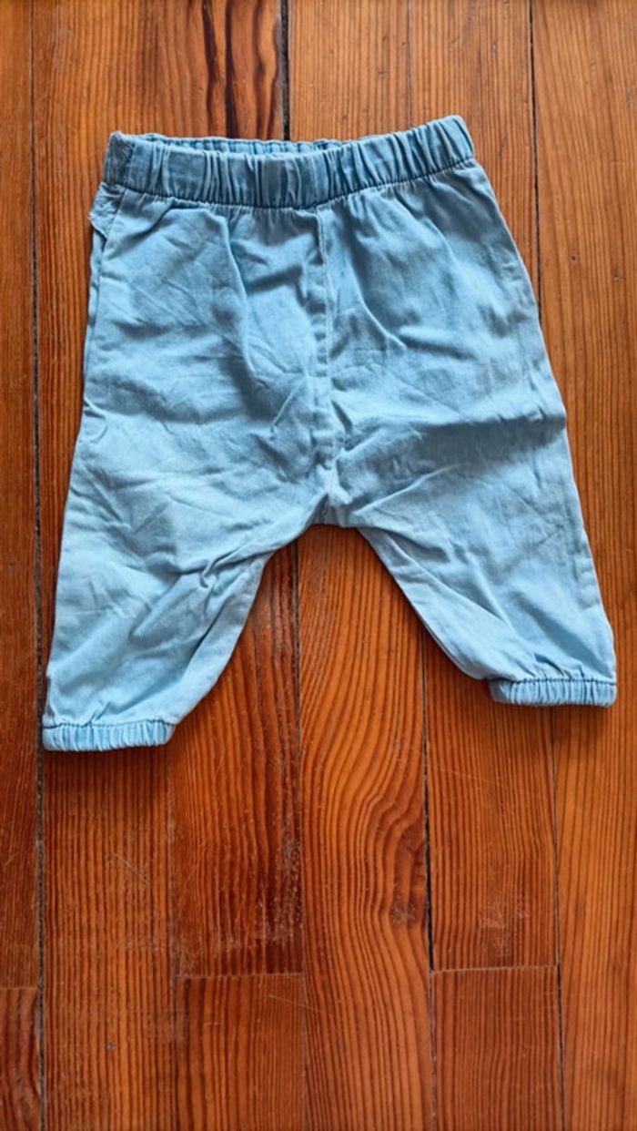 Pantalon bleu avec brillant - photo numéro 2