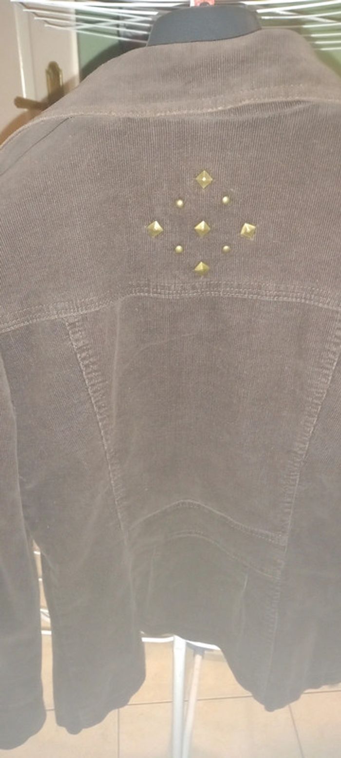 Veste velours marron - photo numéro 4