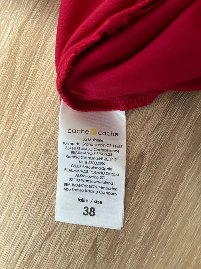 Robe de soirée rouge scintillantes - taille 38 - photo numéro 7