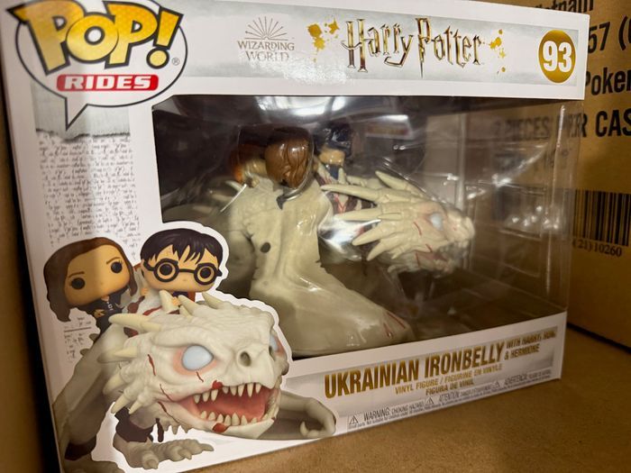 HARRY POTTER - Pop Rides Super DLX N° 93 - Harry, Ron, Hermi. w/Dragon