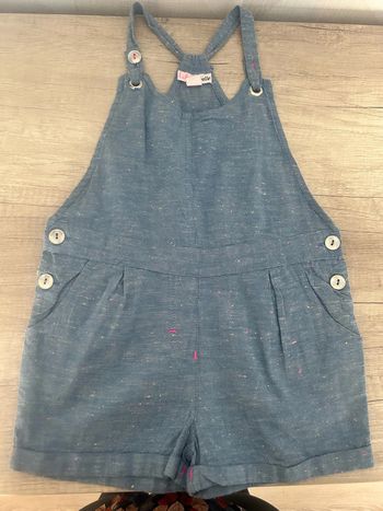 Salopette short Lili marelle 5 ans mais taille petit