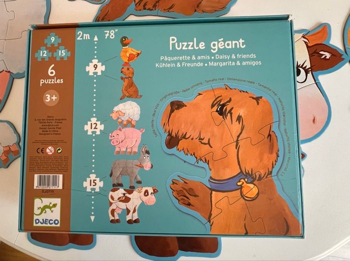 6 puzzles évolutive Djeco Pâquerettes et ses amis - photo numéro 2