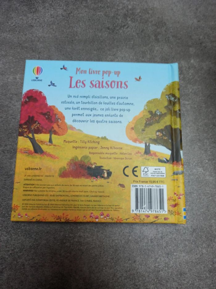 Mon livre pop up les saisons usborne - photo numéro 3