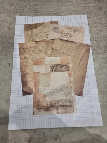 Lot papier style ancienne lettre (lot D)