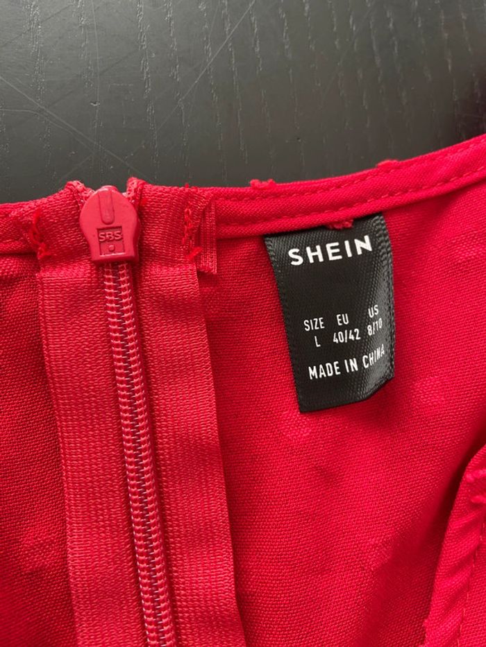 Superbe robe rouge à volants / Taille L - photo numéro 8