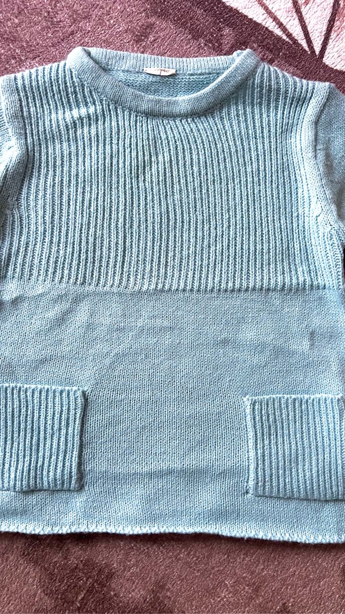 Pull bleu clair 3 ans - photo numéro 2