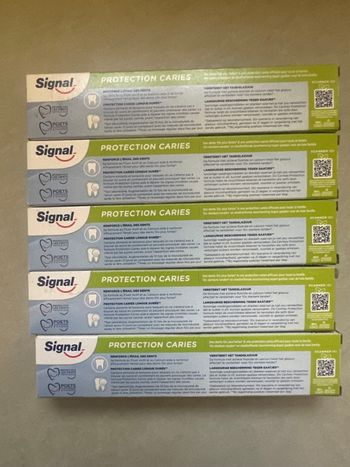 Lot de 5 dentifrice Signal 