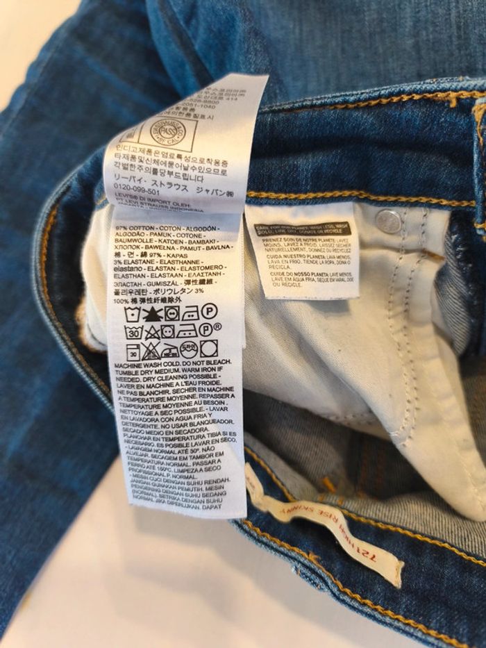 Jeans Levi's 721 high rise skinny 27x30 - photo numéro 5