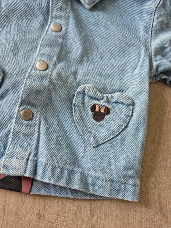 Veste en jeans minnie - photo numéro 2