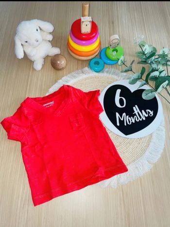 T-shirt été manches courtes garçon 6 mois