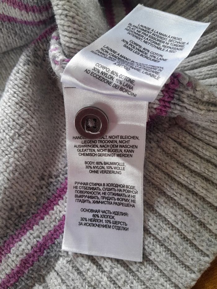 Petit pull columbia rayé à boutons - photo numéro 7