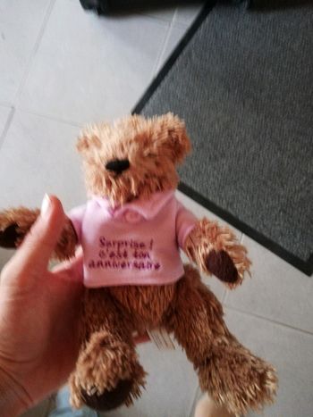 Peluche joyeux anniversaire