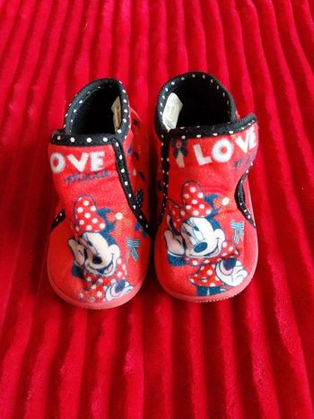 Chausson minnie rouge