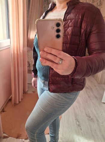 Doudoune prune femme Cache Cache Taille 4 convient S/M - Neuve