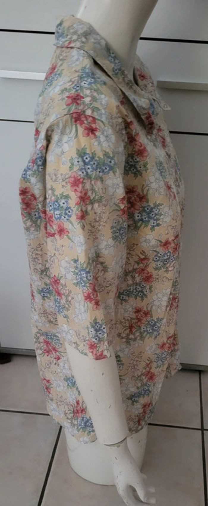 Chemise fleurie 100% coton - photo numéro 3