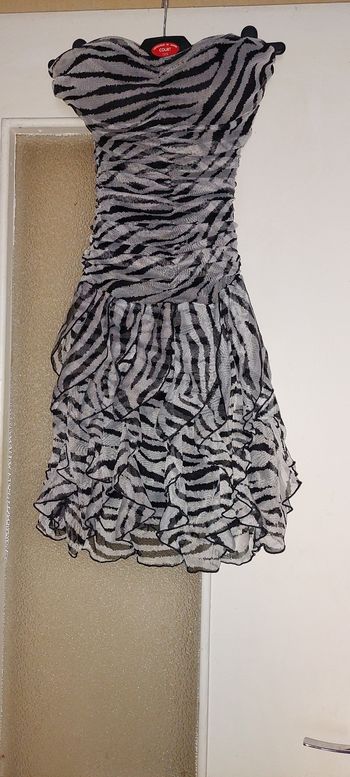 Robe bustier zebre