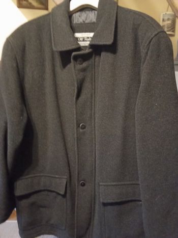 Manteau 3/4 homme taille 54, 70 % laine