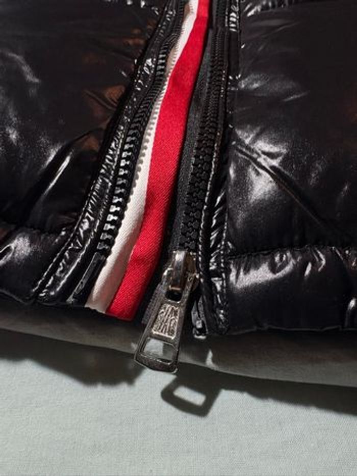 Doudoune moncler matelassé L noir et tricolore - photo numéro 4