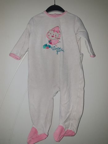 Pyjama en velours 1 pièce 18 mois