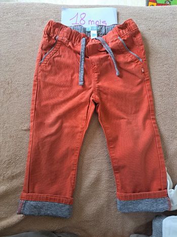 Pantalon fin rouge 80 cm