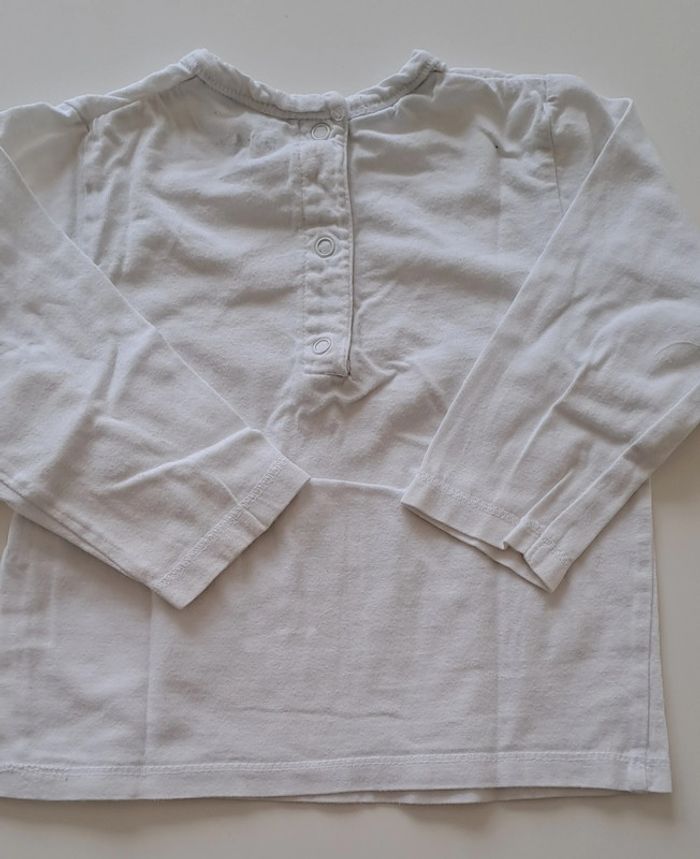 Lot de 4 tee-shirts manches longues Kiabi 12 mois - photo numéro 3