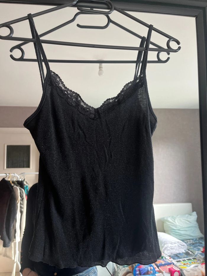 Débardeur noir pailletée