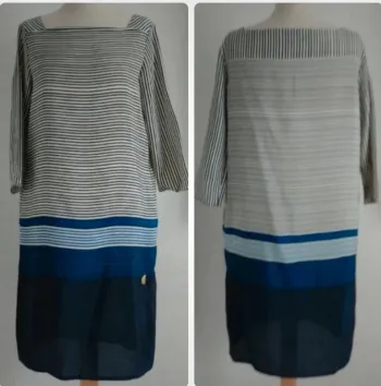 Robe bleu et blanche légère à rayures Zara taille 38