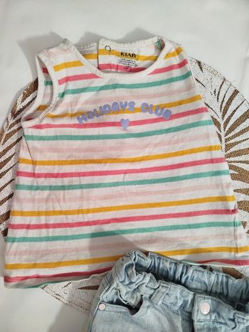 Débardeur à rayures multicolores