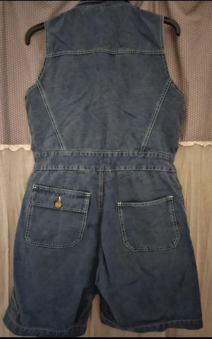 Combi short en jeans Scholl Rag Taille M Neuve - photo numéro 2