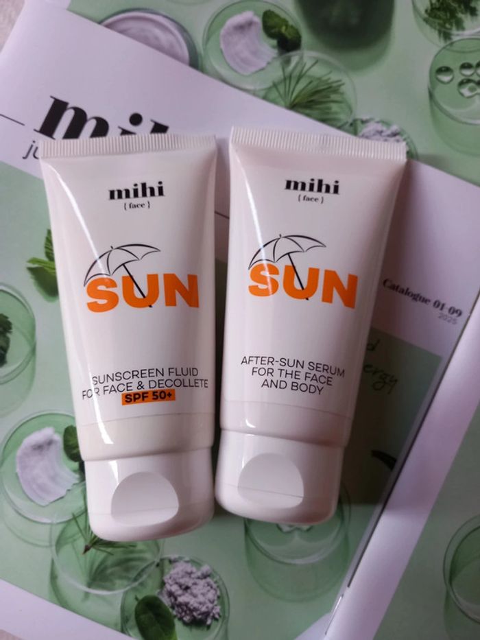 Set SUN. Fluide solaire pour le visage et le décolleté SPF 50+ Et un après soleil