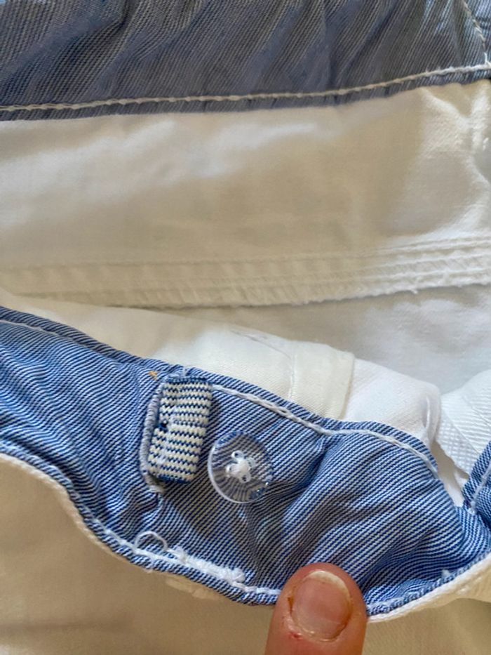 Pantalon Tape à l'Oeil jeans fille blanc coupe droite 14 ans - photo numéro 8