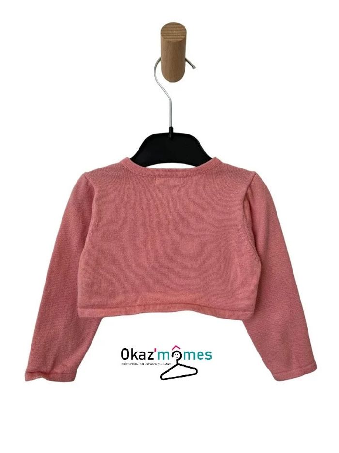 Boléro / gilet court rose (papillons en relief) - Sergent Major 9 mois (71cm) - photo numéro 3