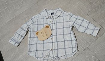 Chemise à carreaux 6 mois